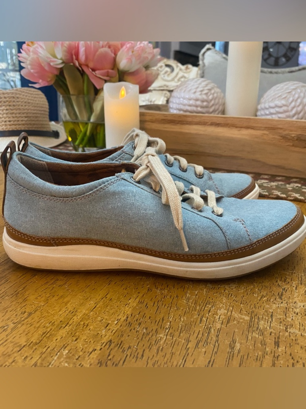 Rockport Cobb Hill Bailee women's canvas sneakers  size 6.5